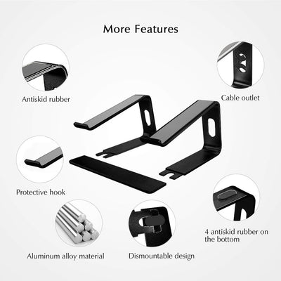 Soporte Ergonómico de Aluminio para Laptop y Computadora - Image 3