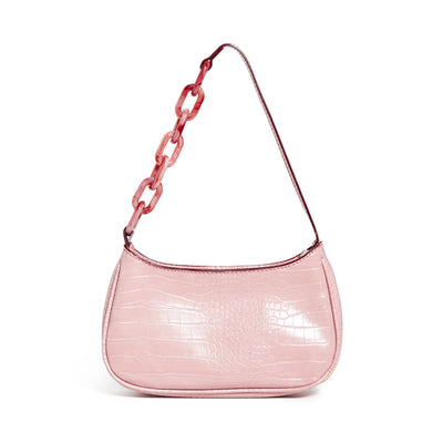 Bolso Baguette de Acrílico con Cadena - Cartera Pequeña para Hombro - Image 16