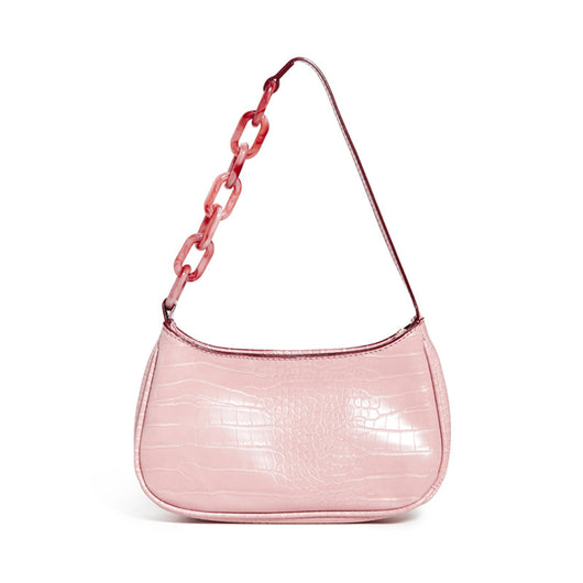 Bolso Baguette de Acrílico con Cadena - Cartera Pequeña para Hombro - Image 16