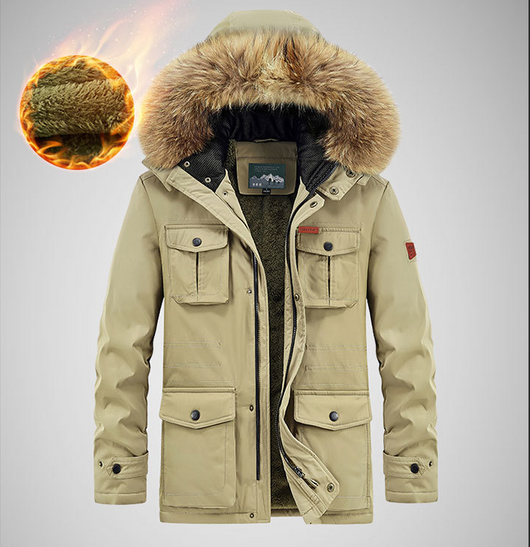 Chaqueta Acolchada Oversize con Múltiples Bolsillos para Tallas Grandes - Image 7