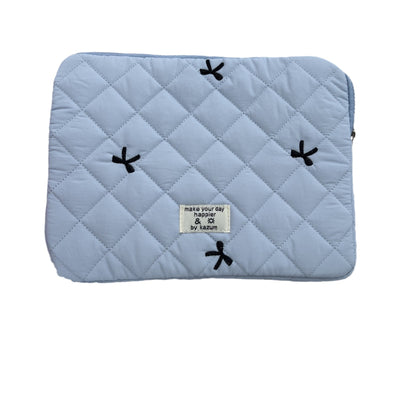 Bolsa Organizadora para Cuadernos con Bordado de Rombos y Moño - Image 5