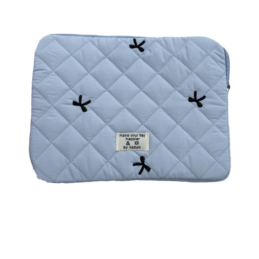 Bolsa Organizadora para Cuadernos con Bordado de Rombos y Moño - Image 5