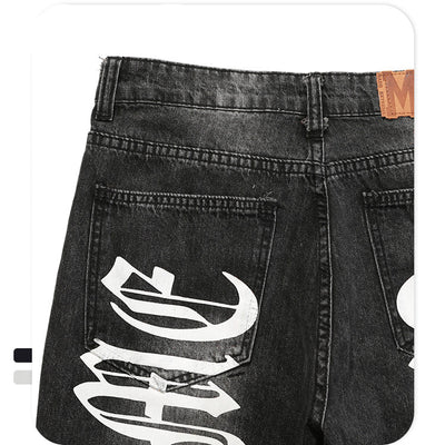 Pantalones Vaqueros Rojos Estilo Gothic con Detalles Desgastados - Image 4