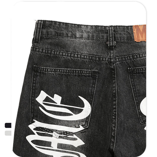 Pantalones Vaqueros Rojos Estilo Gothic con Detalles Desgastados - Image 4