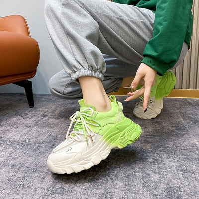 Tenis Deportivos con Gradiente Verde Contraste - Image 15