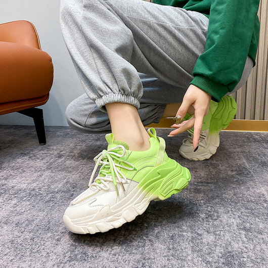 Tenis Deportivos con Gradiente Verde Contraste - Image 15
