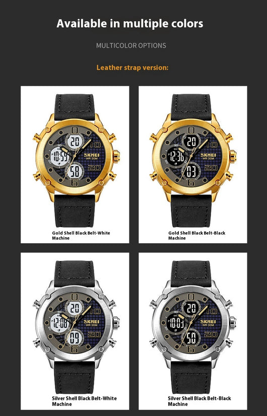 Reloj Deportivo Hombre Doble Movimiento Electrónico Multifuncional - Image 22
