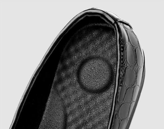 Zapatos de Cuero con Patrón Serpiente y Punta Afilada - Estilo Vintage - Image 16