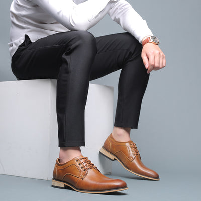 Zapatos de Cuero Genuino Primera Capa para Hombre - Image 7