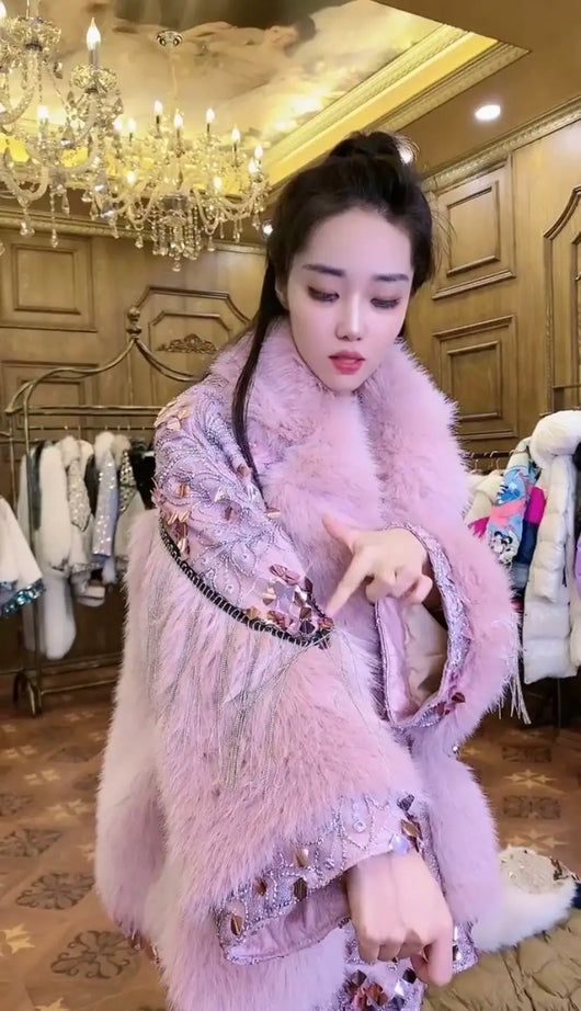 Abrigo Largo de Lana de Cordero para Mujer - Diseño Elegante y Cálido - Image 16