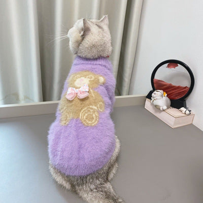 Suéter Navideño con Pajarita para Perros y Gatos - Image 3