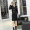 Conjunto de Falda y Blazer Ejecutivo con Hebilla Dorada Letra B