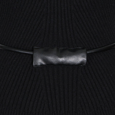 Suéter de Cuero con Costuras en Contraste para Mujer - Image 13