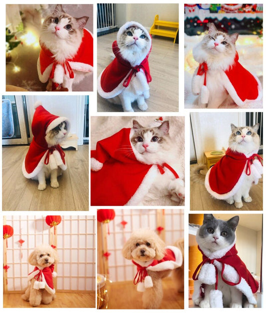 Capa Navideña Divertida para Gatos - Disfraz Festivo - Image 2
