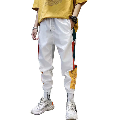 Pantalones Harem Colorblock Sueltos - Image 8
