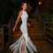 Vestido de Malla Transparente Midi con Flecos
