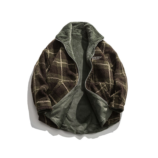 Chaqueta de Algodón con Cuello Alzado en Terciopelo de Cordero Invierno - Image 4