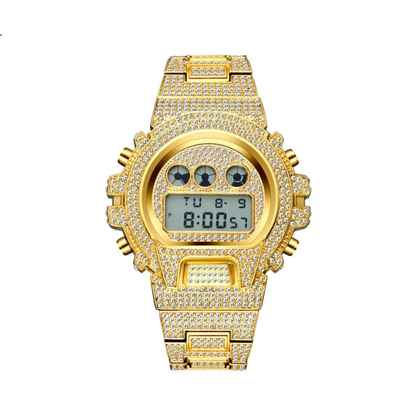Reloj para Hombre de Diamantes Completos Resistente al Agua - Image 9
