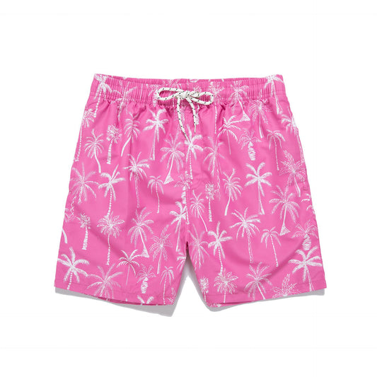 Pantalones Cortos Hombre Estampado Coco - Bermudas Sueltas Cordón Playa Vacaciones - Image 2