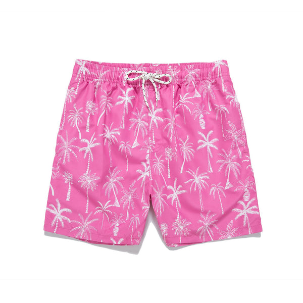 Pantalones Cortos Hombre Estampado Coco - Bermudas Sueltas Cordón Playa Vacaciones