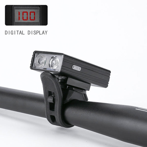 Luz Frontal LED de Alta Potencia con Indicador de Batería Digital