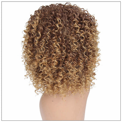 Peluca Rizada Negra Esponjosa Talla Pequeña - Image 3