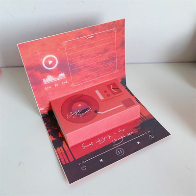 Tarjeta de Felicitación Estereoscópica con Fonógrafo - Regalo Creativo - Image 22