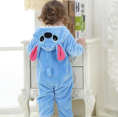Pijamas de gateo con diseño de animales para bebés primavera-otoño - Image 2