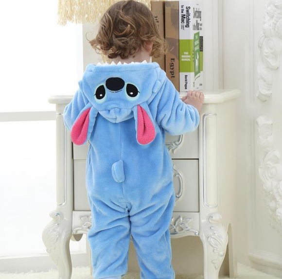 Pijamas de gateo con diseño de animales para bebés primavera-otoño