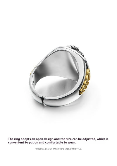 Anillo Pixiu de Plata Esterlina 3D para Hombre Estilo Retro - Image 11