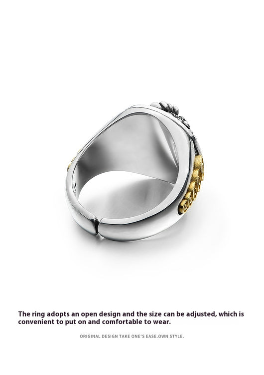 Anillo Pixiu de Plata Esterlina 3D para Hombre Estilo Retro - Image 11