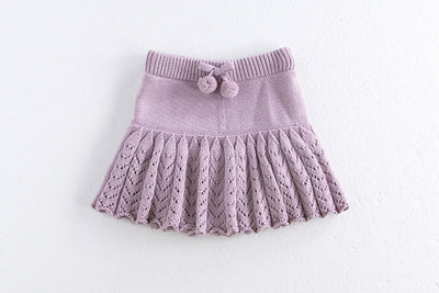 Falda Pantalón Plisada Retro Hueca para Niñas - Image 22