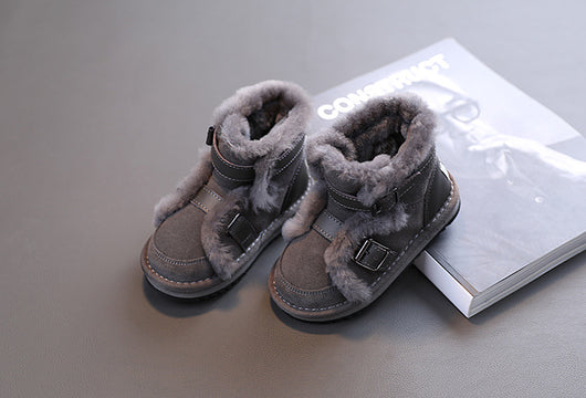 Botas Cortas para Niña con Lana Genuina y Suela Antideslizante - Image 13