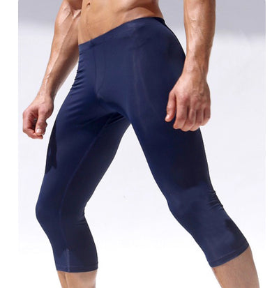 Pantalones Cortos Ajustados de Cintura Baja en Algodón Puro para Hombre - Image 13