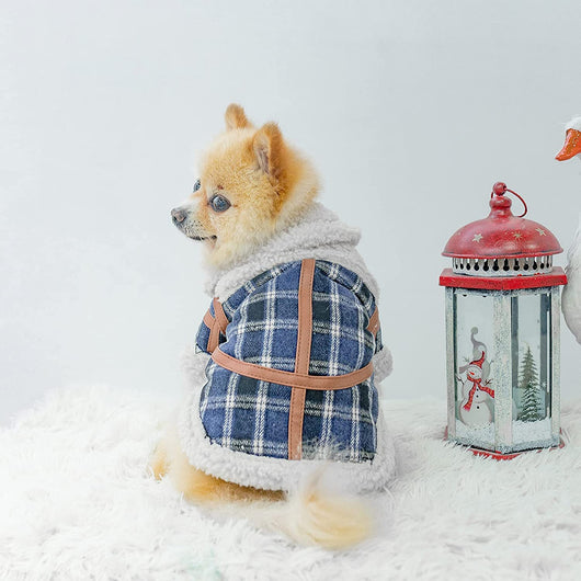 Abrigo Cuadrille para Mascotas - Invierno Cálido con Forro de Lana - Image 4