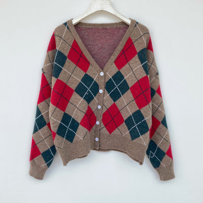 Cardigan Holgado Estilo Universitario para Mujer - Image 66