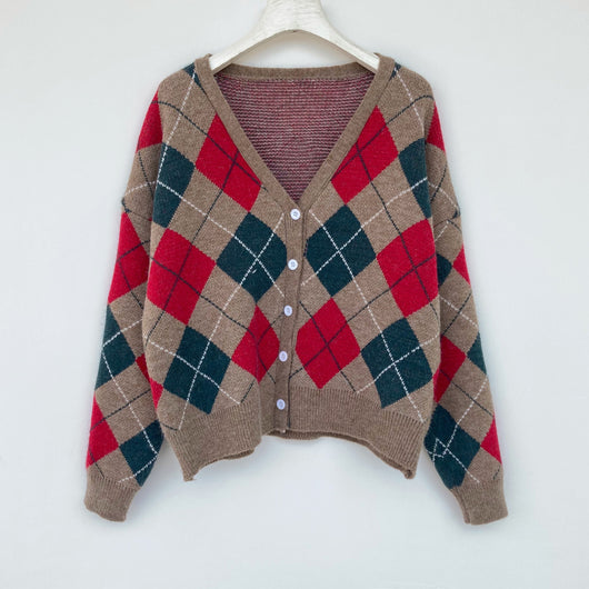 Cardigan Holgado Estilo Universitario para Mujer - Image 66