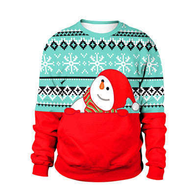 Suéter Navideño Divertido con Diseño de Santa y Elfo - Image 5