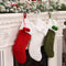 Calcetines de Lana Tejidos a Rayas para Navidad