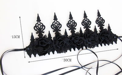 Diadema Máscara de Belleza Corona Negra - Image 8
