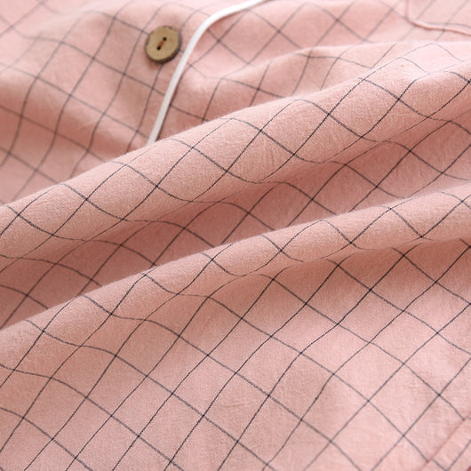Conjunto de Pijama Camisón a Cuadros - Image 9