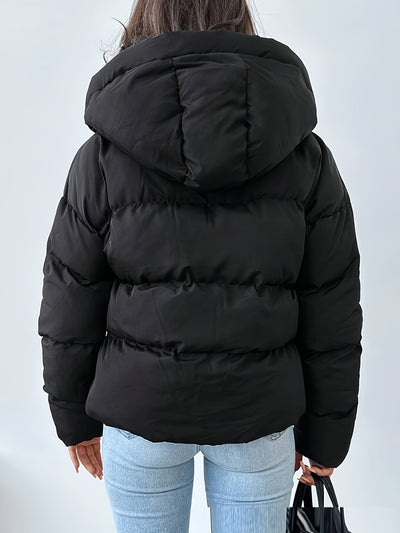 Chaqueta Puffer Oversized Coreana Gruesa con Capucha para Mujer - Image 2