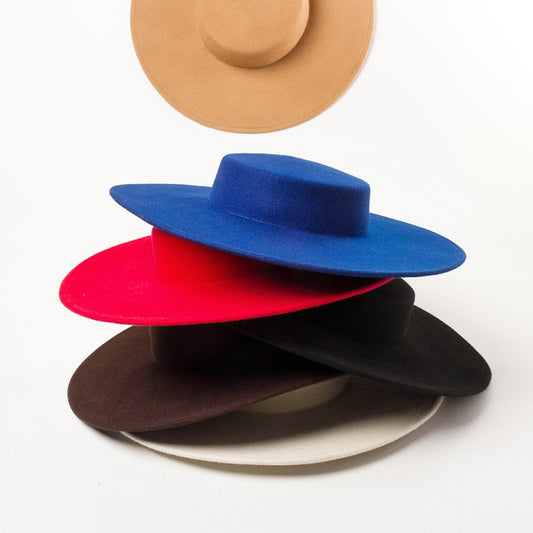 Sombrero Bowler Vintage de Ala Ancha y Lana Premium