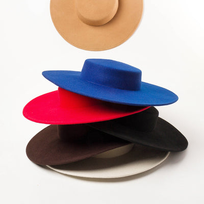 Sombrero Bowler Vintage de Ala Ancha y Lana Premium