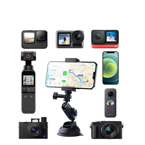 Soporte Plegable para Celular en Auto con Ventosa