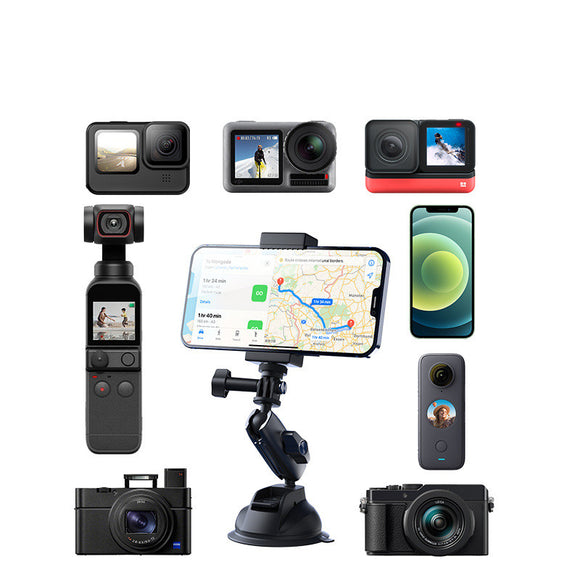 Soporte Plegable para Celular en Auto con Ventosa