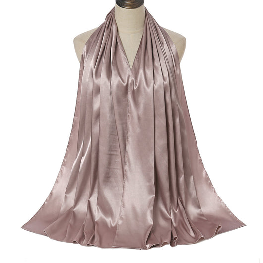 Pañuelo de Satén Monocromático Perla - Elegancia Pura - Image 6