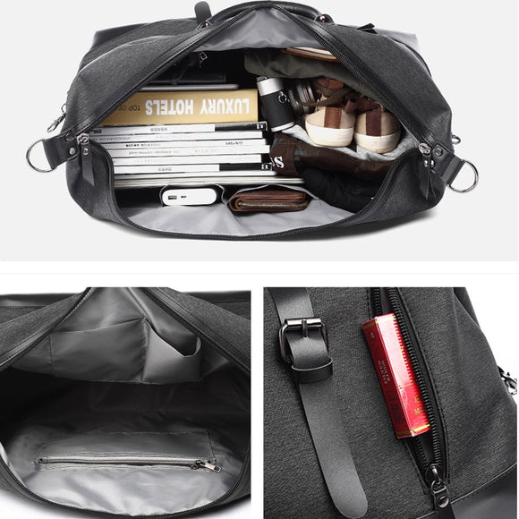 Bolsa de Viaje de Gran Capacidad Resistente al Agua - Maletín Oxford para Hombre