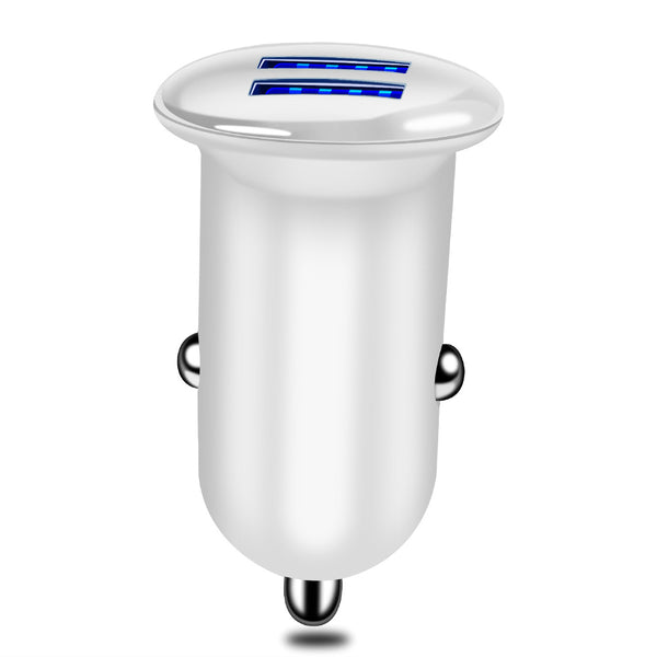 Cargador de Auto Dual USB 3A con Acabado Electrochapado