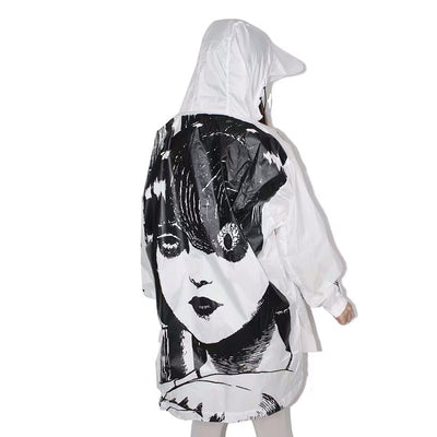 Cortavientos Impermeable Harajuku para Mujer - Image 4